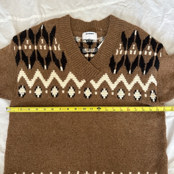 Old Navy Brown Fair Isle Sweater - Picture 5 of 6